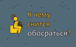 К чему снится обкакаться во сне женщине и мужчине по сонникам: толкование и значение