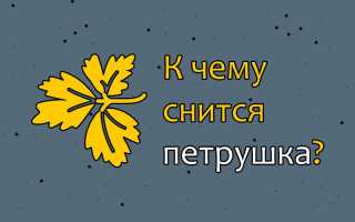 К чему снится петрушка: точное толкование и значение